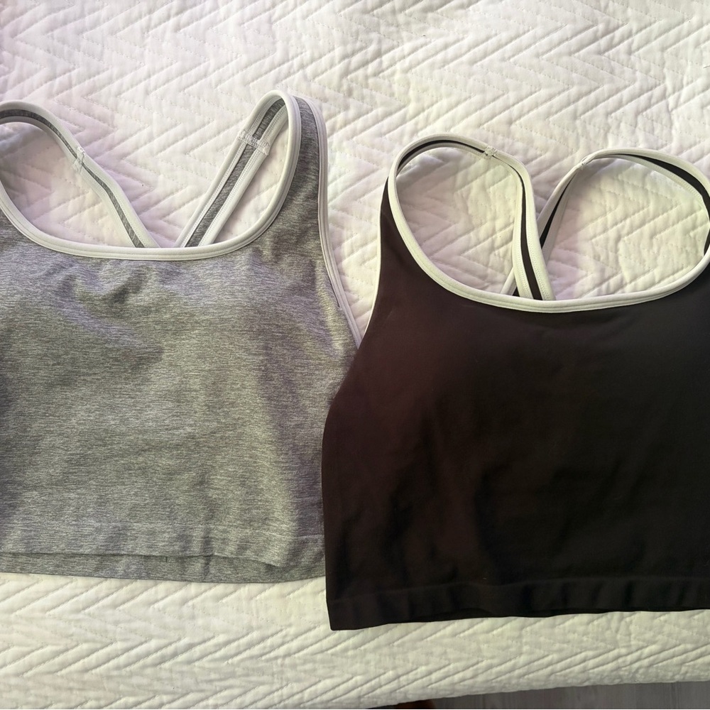 Everyday Seamless Sports Bralette - Gray & Black